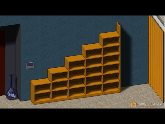 Libreria 5 vani a scala sx